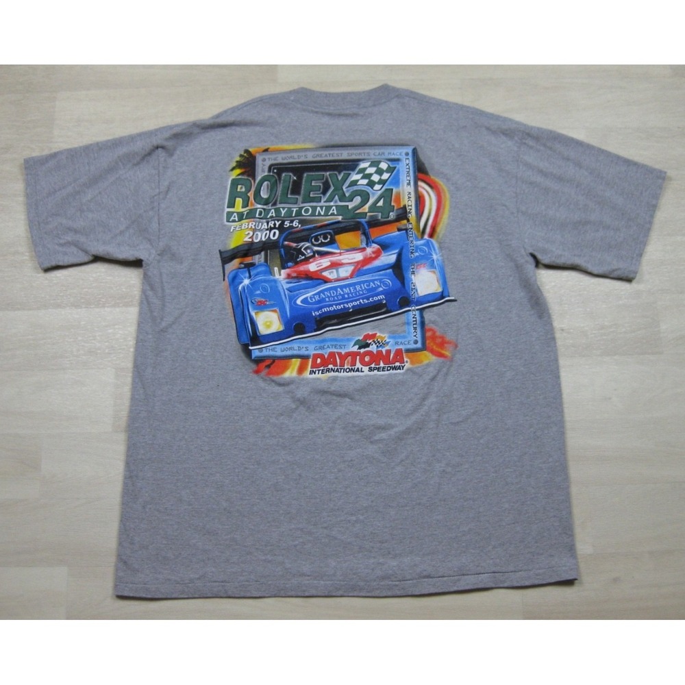 Vintage‎ Y2K Grand-Am Rolex 24 T-Shirt Men's (XXL) Daytona Speedway Racing 2000